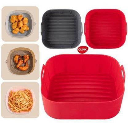 قالب ايرفراير سيليكون مربع جامبو – للحفاظ على القلاية ومنع الالتصاق وصالح للاستخدام في الفرن