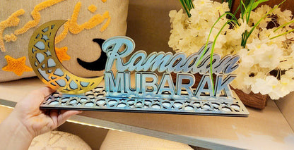 ديكور رمضان خشب – هلال أنيق بلمسة فخامة 🌙✨