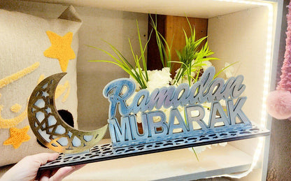 ديكور رمضان خشب – هلال أنيق بلمسة فخامة 🌙✨