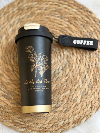 مج حراري ورد مستورد استانلس ستيل 600 مل متعدد الألوان