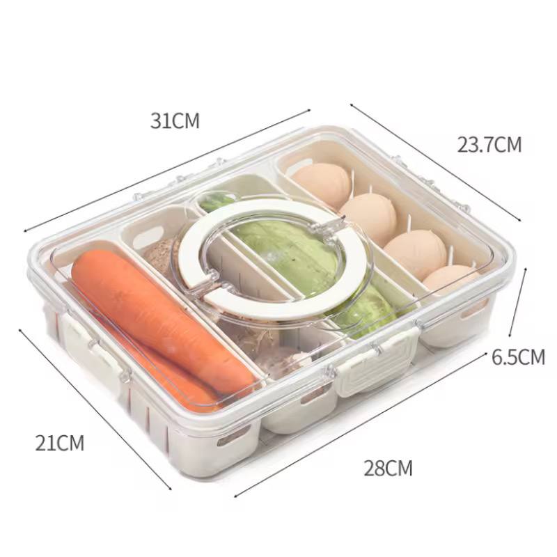 بوكس منظم أكريليك 4 خانات مستطيل متعدد الاستخدامات