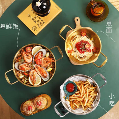 طقم طاسات تقديم استانلس مدهب ضد الصدأ – دسوقي آند صودا – مقاسات متعددة