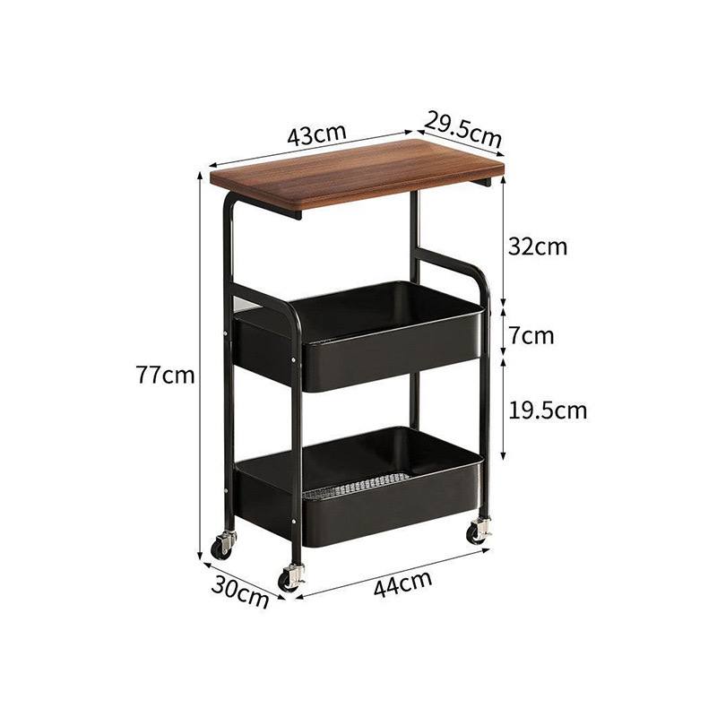 ترابيزة خدمة معدن بعجل – تصميم عملي متعدد الاستخدامات على طريقة IKEA