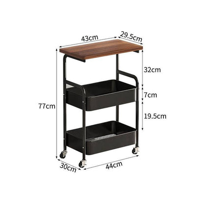 ترابيزة خدمة معدن بعجل – تصميم عملي متعدد الاستخدامات على طريقة IKEA