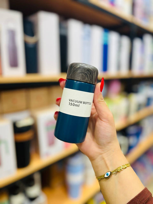 ترمس قهوة أنيق صغير الحجم بتصميم رخامي فاخر – 150 مل