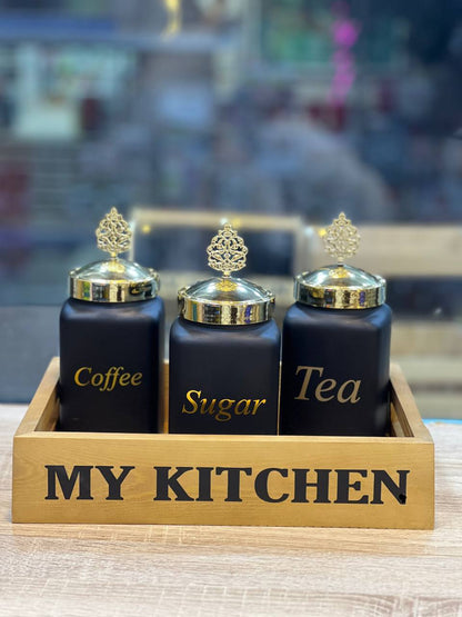 صينية تقديم خشب سويدي بيد تصميم عصري منقوشة MY KITCHEN