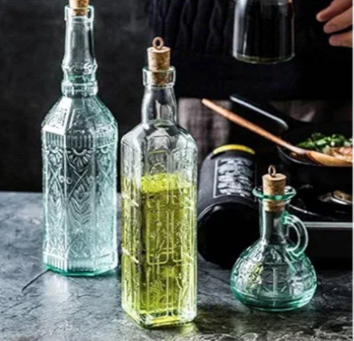 طقم زياتة زجاج 4 قطع محكم الغلق – خامة فاخرة مستوردة