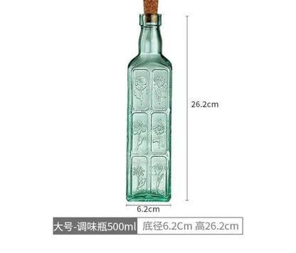 طقم زياتة زجاج 4 قطع محكم الغلق – خامة فاخرة مستوردة