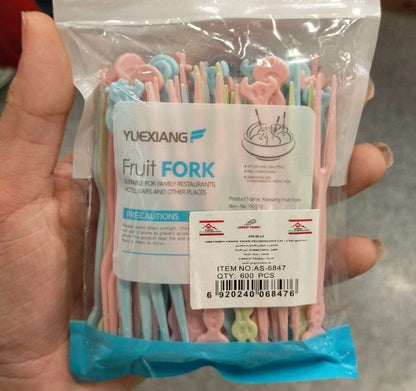 شوك فاكهة بلاستيك بيور – عبوة 50 قطعة بجودة عالية