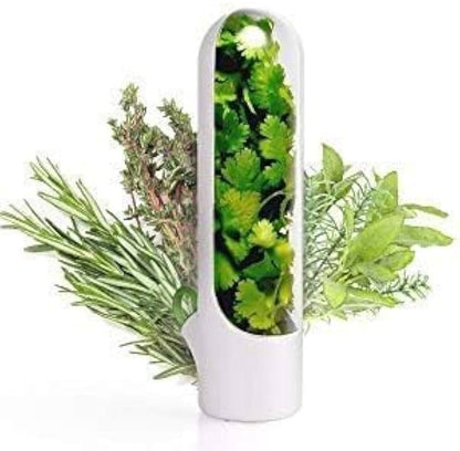كبسولة حفظ الأعشاب الطازجة للثلاجة – تحافظ على الخضرة والنكهة حتى 3 أسابيع 🥦🥬