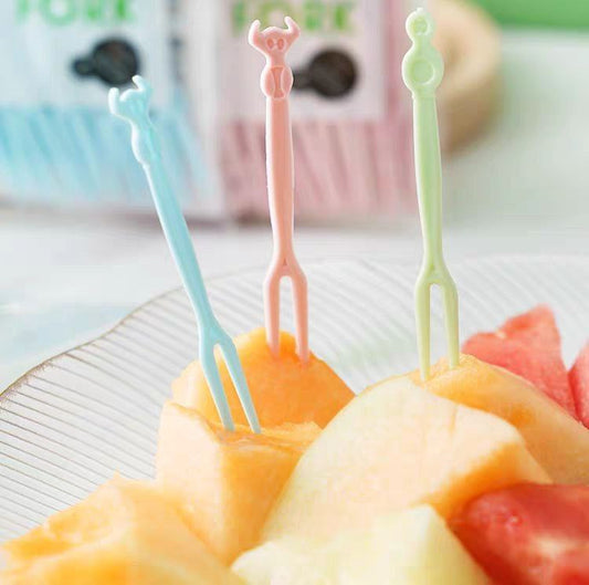 شوك فاكهة بلاستيك بيور – عبوة 50 قطعة بجودة عالية