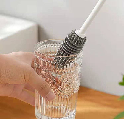 فرشة سيليكون ناعمة لتنظيف الزجاجات والببرونات بدون خدش