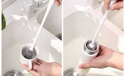 فرشة سيليكون ناعمة لتنظيف الزجاجات والببرونات بدون خدش