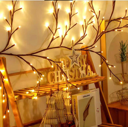 شجرة حائط ليد ديكور بإضاءة وورم – تصميم مرن أنيق بطول 3 متر