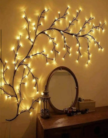 شجرة حائط ليد ديكور بإضاءة وورم – تصميم مرن أنيق بطول 3 متر