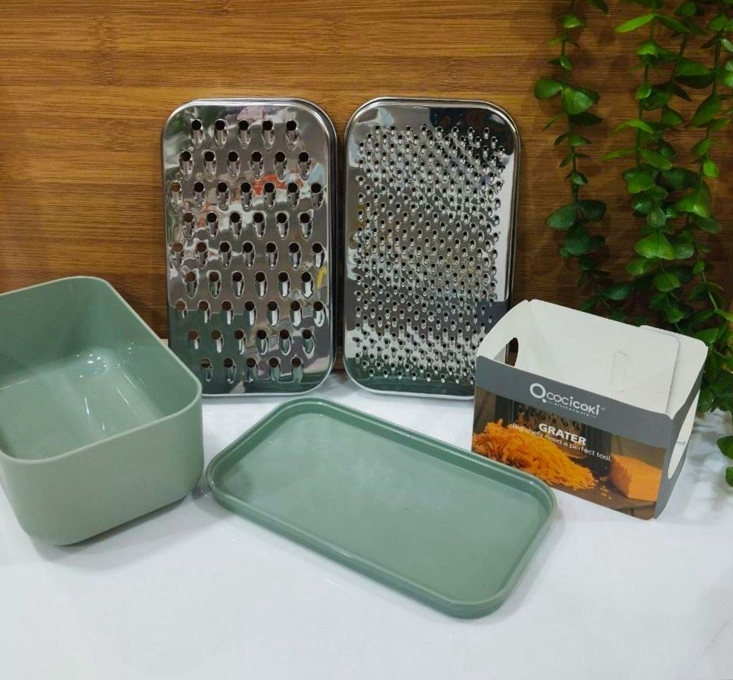 مبشرة كوكي كوكي Cocicoki 2×1 | مبشرة خضروات وفواكه بعلبة حفظ وغطاء