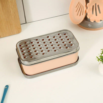 مبشرة كوكي كوكي Cocicoki 2×1 | مبشرة خضروات وفواكه بعلبة حفظ وغطاء