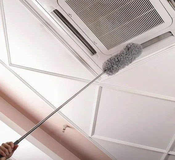 زعافة تنظيف قابلة للتمديد حتى 3 متر مع يد استانلس – لتنظيف الأماكن العالية والأسطح الصعبة