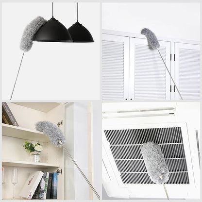 زعافة تنظيف قابلة للتمديد حتى 3 متر مع يد استانلس – لتنظيف الأماكن العالية والأسطح الصعبة