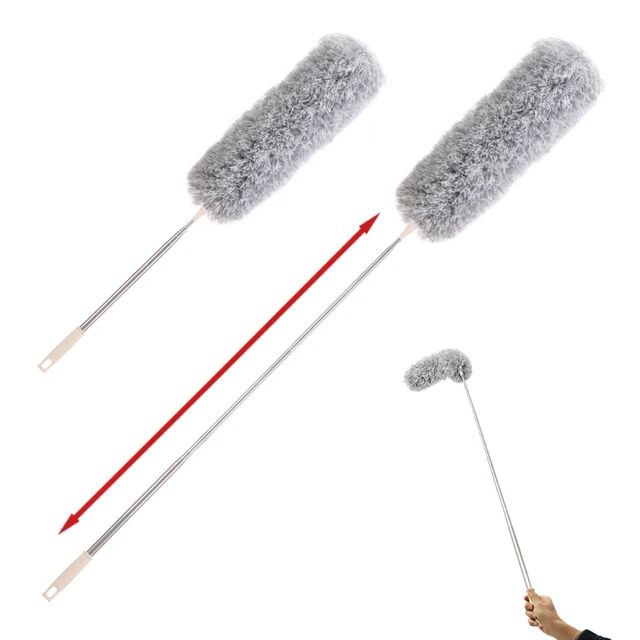 زعافة تنظيف قابلة للتمديد حتى 3 متر مع يد استانلس – لتنظيف الأماكن العالية والأسطح الصعبة