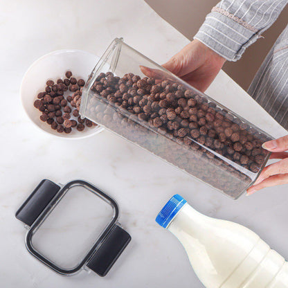 طقم علب بقوليات أكريليك محكم الغلق | 3 قطع سعة 1700 مل لتخزين الطعام بأمان وأناقة