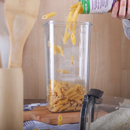 طقم علب بقوليات أكريليك محكم الغلق | 3 قطع سعة 1700 مل لتخزين الطعام بأمان وأناقة