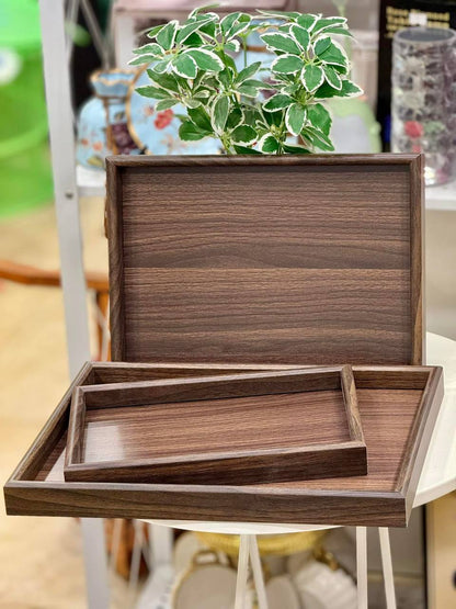 طقم صواني خشب بامبو 3 قطع – تصميم مستورد عالي الجودة