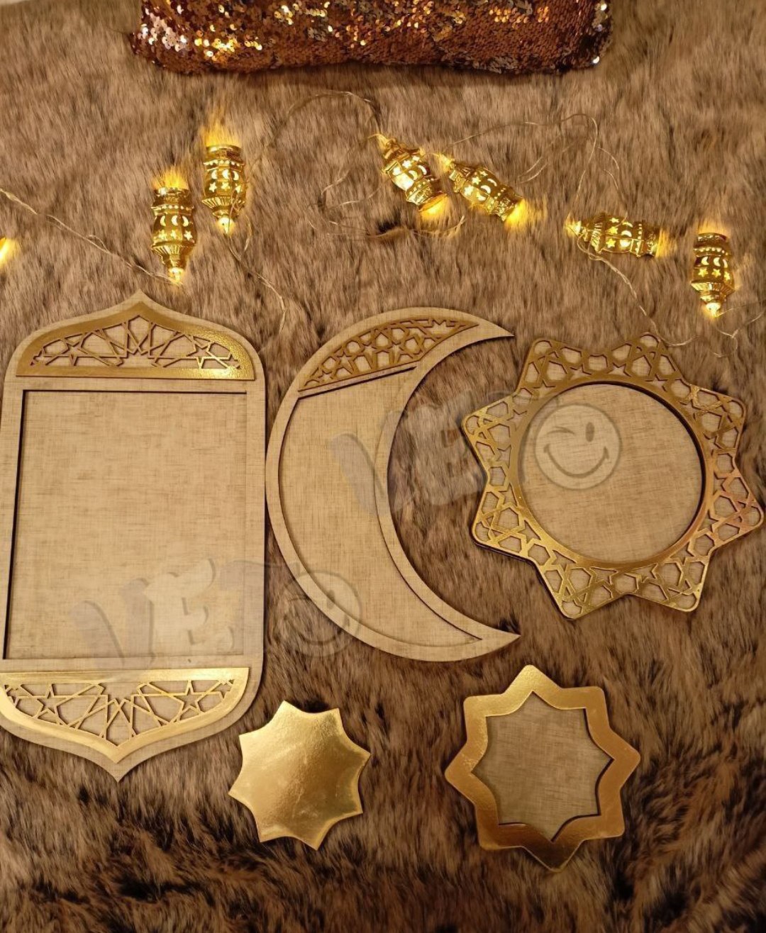 الطقم الأندلسي الملكي 👑 – 5 قطع ديكور رمضان حصري 🔥 N