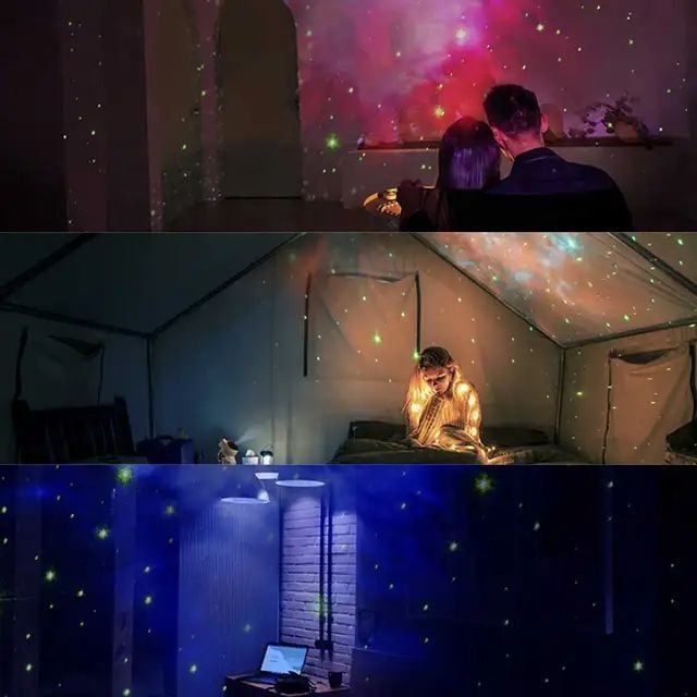 وناسة على شكل رائد فضاء | ليزر بروجيكتور بإضاءة محيطية وتحكم عن بُعد