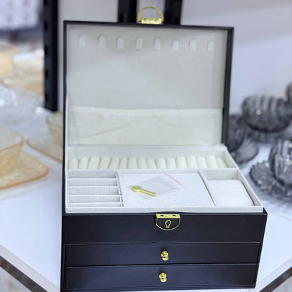 شنطة إكسسوارات جلد حجم جامبو – تنظيم ممتاز