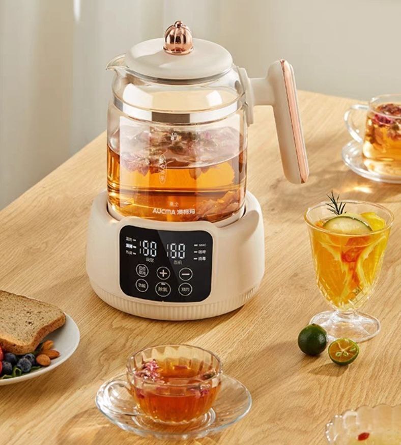 غلاية كهربائية ديچيتال بايركس 2 لتر شاشة تاتش للتحكم بدرجة الحرارة | كاتيل مستورد زجاج سميك ومتين