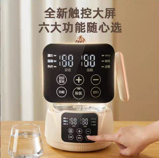 غلاية كهربائية ديچيتال بايركس 2 لتر شاشة تاتش للتحكم بدرجة الحرارة | كاتيل مستورد زجاج سميك ومتين