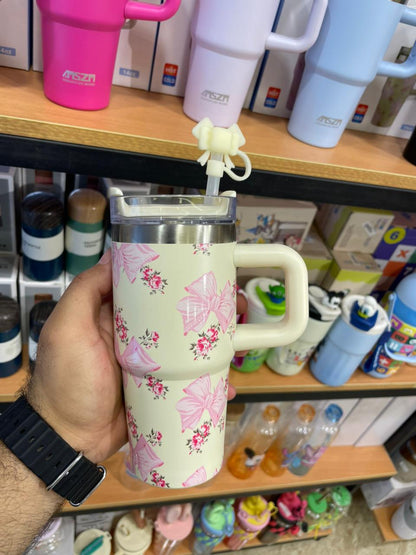 مج حراري استانلس ستيل 14oz يحافظ على الحرارة والبرودة – تصميم سادة ومطبوع