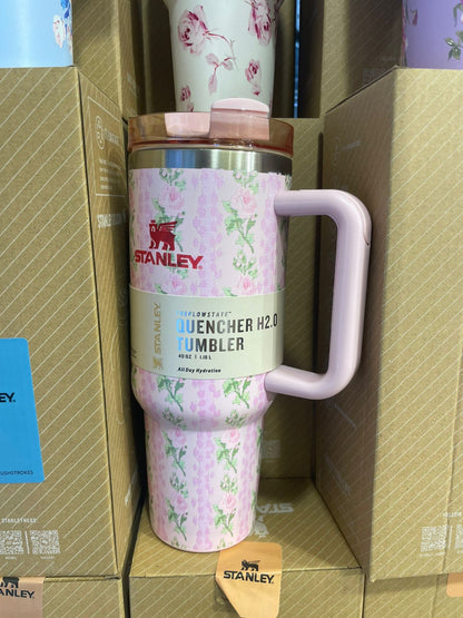 مج ستانلي فلوري حراري ستانلس ستيل 304 بألوان متعددة يحافظ على الحرارة والبرودة حتى 12 ساعة