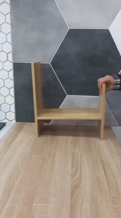 منظم مطبخ حرف H قابل للتوسيع متعدد الاستخدام — ارتفاع 42 سم