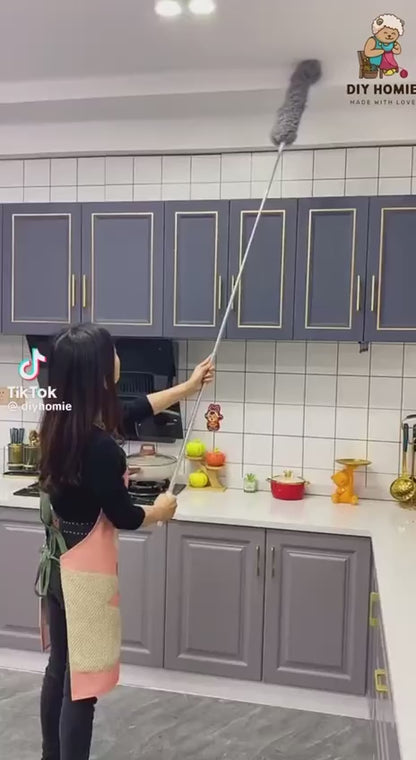 زعافة تنظيف قابلة للتمديد حتى 3 متر مع يد استانلس – لتنظيف الأماكن العالية والأسطح الصعبة